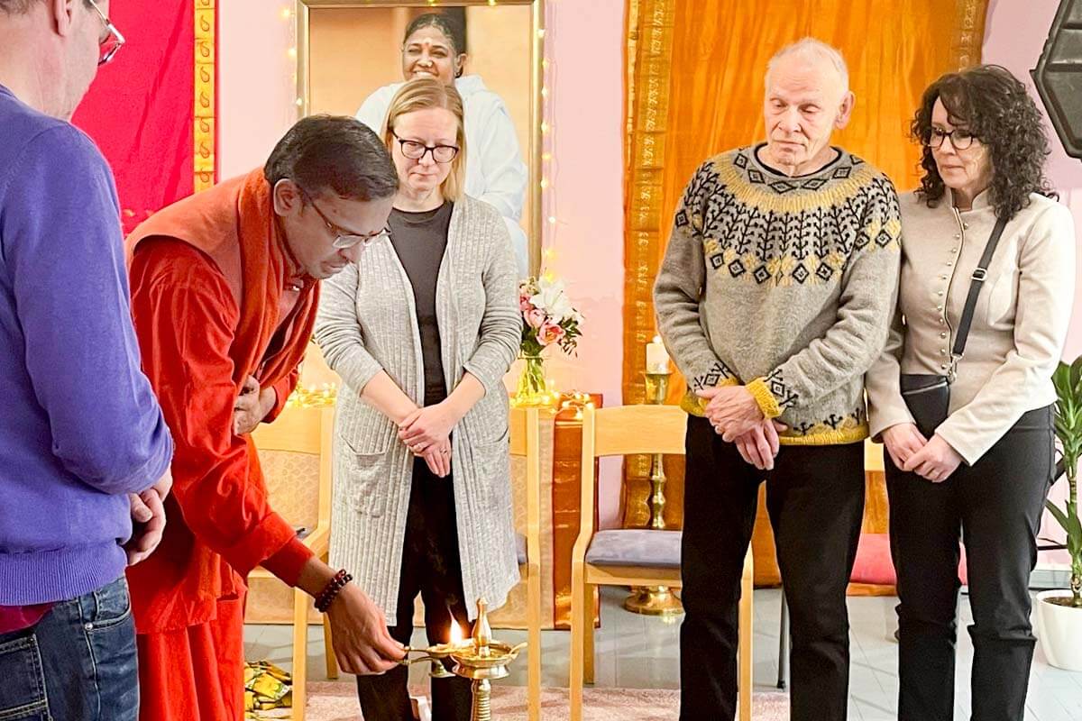 Swami Shubamritananda im Amma-Zentrum Finnland